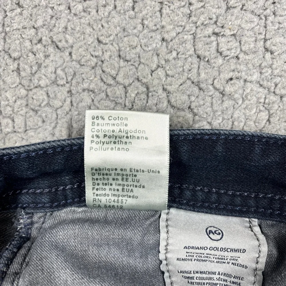 AG Adriano Goldschmied The Graduate Tailored Leg Jeans Dark Wash Mens 34x34 - Picture 8 of 9